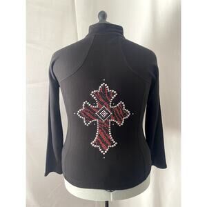 Christine Alexander Black Studded Jacket Size 2x xxl